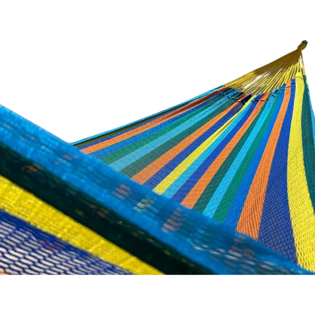 Hamaca Colgante King Size Yucateca Tejido Hueco De Nylon Verano