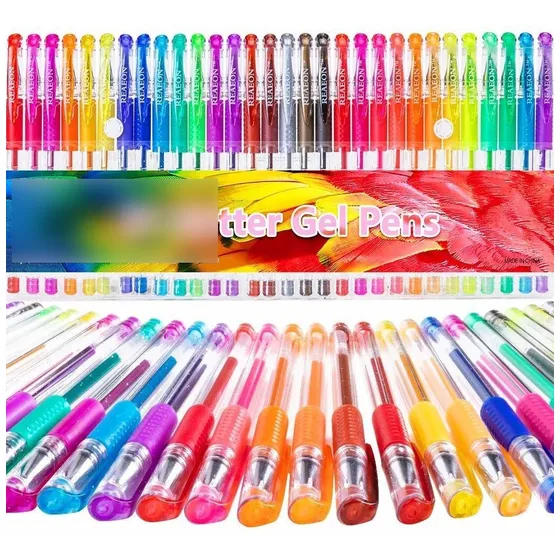 Boligrafo Gel Purpurina Color Para Niño Juego Libro Adulto G
