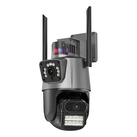 Câmera Speed Dome Ip Com Sirene E Alarme Duas Versões V3-c404-1-wifi