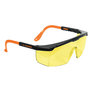 Caja Con 6 Lentes De Seguridad Ajustables Ambar, Truper Clas Caja Con 6 Lentes De Seguridad Ajustables Ambar, Truper Clas