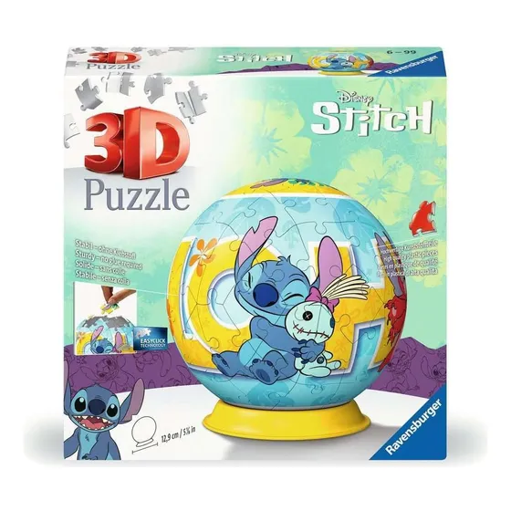 Puzzle-ball 3d Disney Stitch De Ravensburger - 11596 Para To