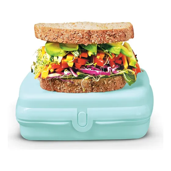 Porta Sandwich Lunch Aqua Dim Tupperware Azul Color Agua