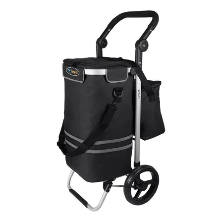 Carrito De Compra Plegable Carry All Perth Bolso Cooler Carro Feria Negro