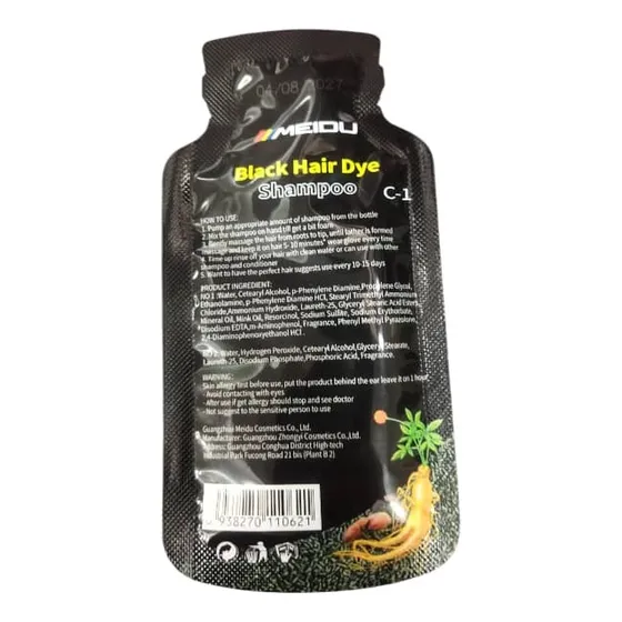 Tinte Meidu Hair Dye Shampoo 30ml X 10 Unidades