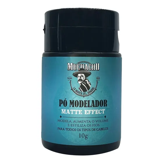 Pomada Capilar Modeladora Em Pó Muchacho Efeito Matte 10gr