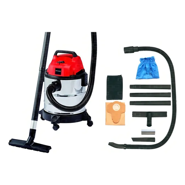 Einhell Classic TC-VC 1820S 20L aspiradora industrial de tacho roja y plata 220V 50Hz