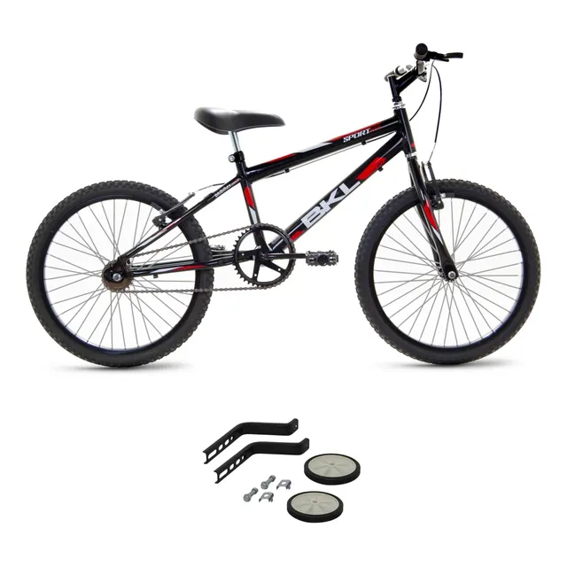 Bicicleta Menino Aro 20 De Passeio    Rodinha De Treinamento