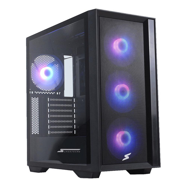 Gabinete Gamer Superframe Hawk, Rgb, Mid Tower, Com 3 Fans Gabinete Gamer Superframe Hawk, Rgb, Mid Tower, Com 3 Fans