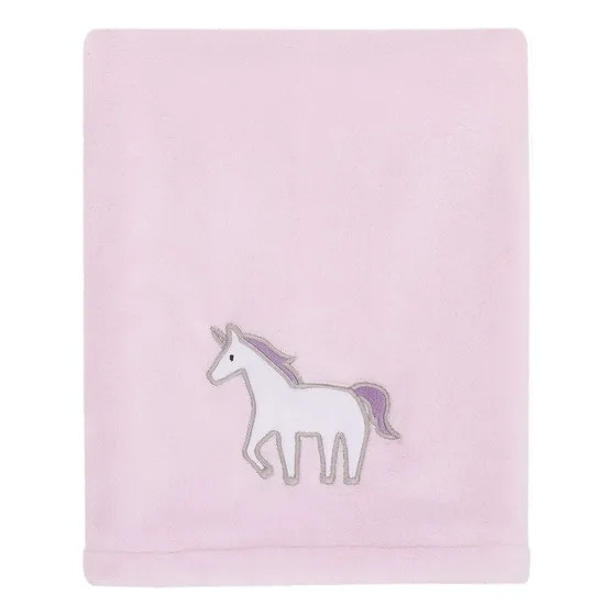 Unicornio Se Acurruca Pnk, Blanco, Lavanda Super Soft Plush 