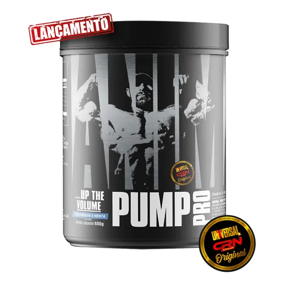 Pré Treino Animal Pump Pro 600g Universal Nutrition Sabor Framboesa E Menta