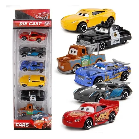 A Juego De 6 Unidades De Disney Pixar Car Mcqueen Jackson