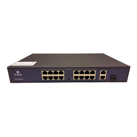 Vsol Switch V1016-2g-s-p 16*fe Poe + 2*ge Uplink + 1*sfp Up