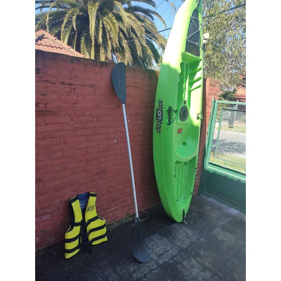 Kayak Sit On Top Kai Fijo Tricolor Con Remo Y Chaleco