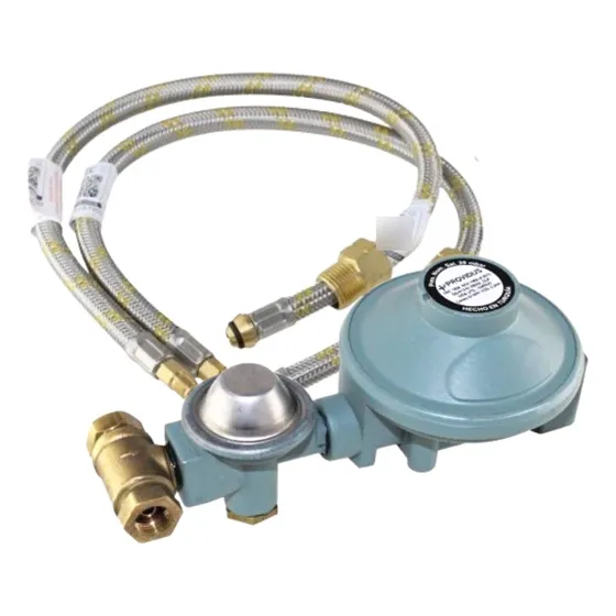 Regulador Gas Cilindro 45 Kg Doble Certificado Con Flexibles