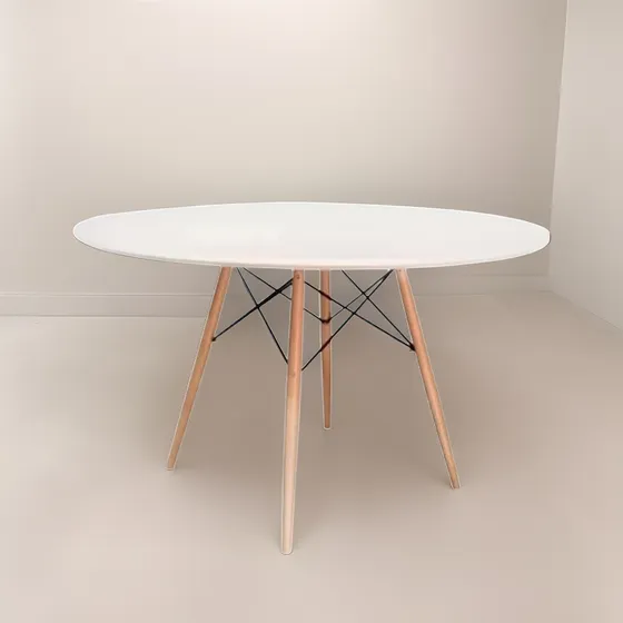 Mesa Circular Eames Hogaron 60 Cm (con 4 Patas) Amv