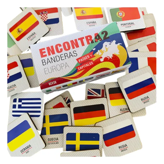 Juego De Memoria Para Niños De Banderas De Europa