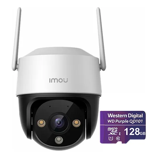 Imou Cruiser Se+ Camara Ip Pt Modelo S41FEN-PLUS-128 4mp Wi-fi Con Seguimiento Inteligente Vision A Color 24/7 Y Microsd De 128 Gb Microfono Y Altavoz Incorporado Cámara S41FEN