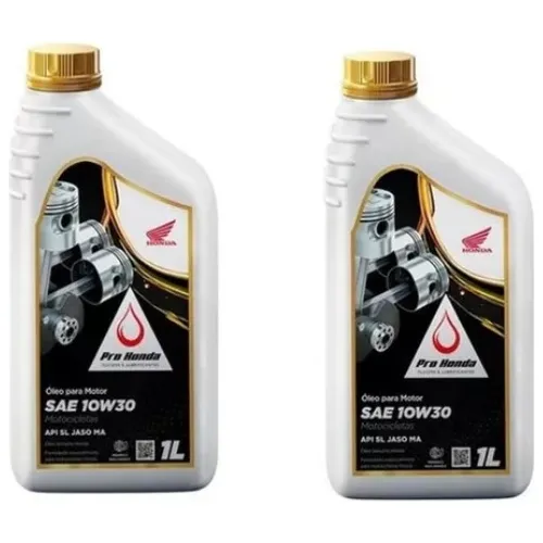 2 Frascos Óleo Motor 4t 10w30 Genuíno Para Motos Honda