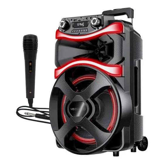 Caixa de som Amplificada V12 Power 800wd Vs001 Vibe Sound