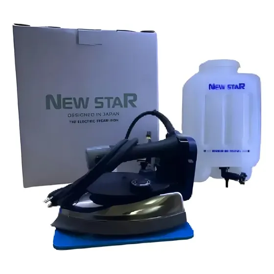 Plancha de Vapor Industrial Silver Star NS-300L 1300W Color Plateado