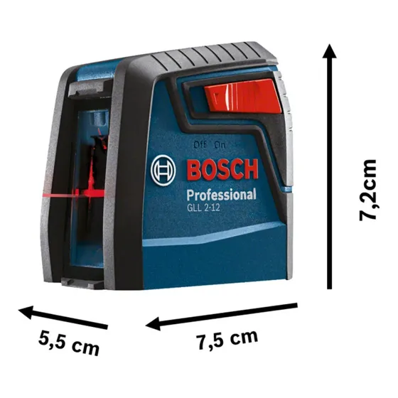 Nivel Láser Bosch Professional Gll 2-12 con Bolsa Protectora