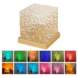 Luz Noturna Led Rotativa Com Ondulação De Água Ou Luz Noturna Led Rotativa Com Ondulação De Água Ou