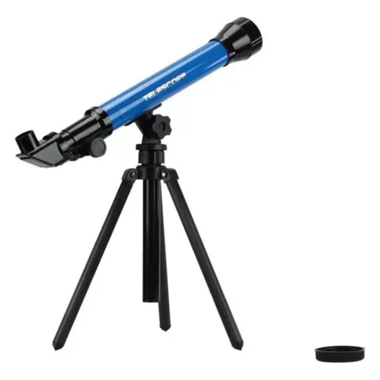 Telescópio Infantil Refrator 20x 40x 60x Com Tripé Bbr Toys