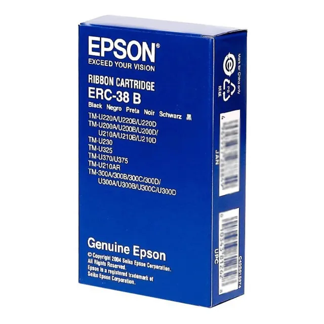 Cinta Para Impresora Epson Erc-38 Color De La Tinta Negro