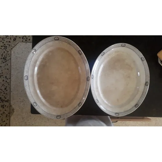 Bandeja Porcelana Juego 2 Piezas