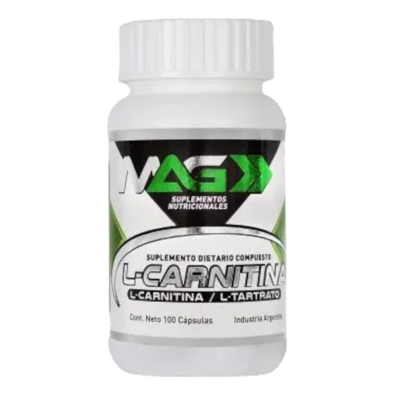 L-carnitina Potente Quemador De Grasa Mag - 100 Capsulas