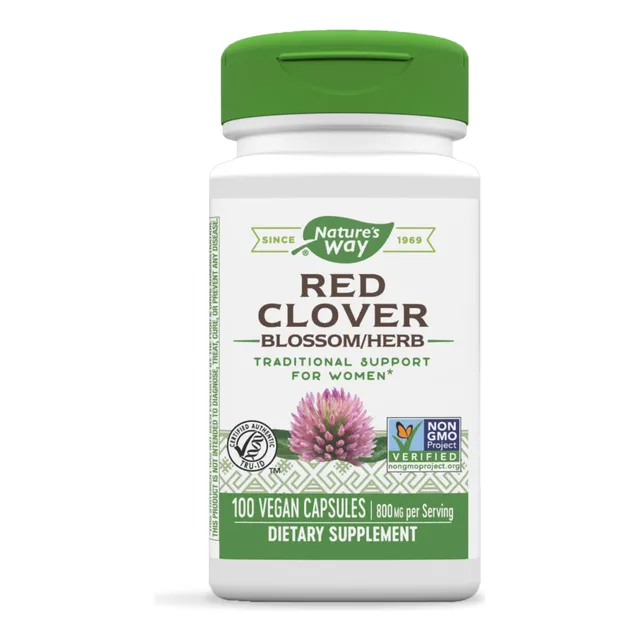 Suplemento De Flor De Trébol Rojo De Nature's Way, 800 Mg, 1