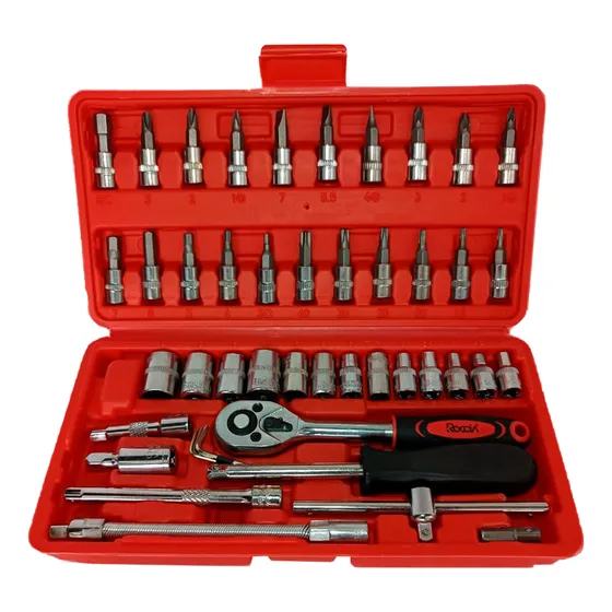 Juego Set De Rachet Dados Mlimetricos Destornillador