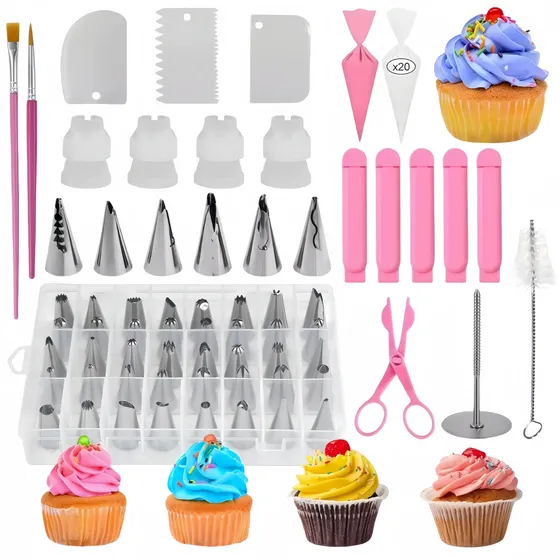 Kit De Decoración 83 Uds C/picos/manga Pastelera Y +