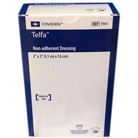 Covidien 1961 Telfa - Almohadilla No Adherente, Estéril, 2 X