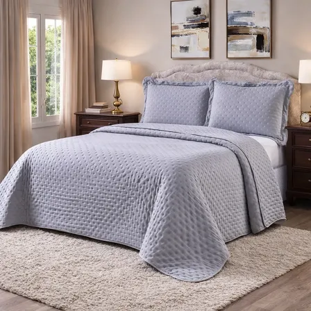 Colcha Cobre Leito Matelado Casal Dupla Face Linha Premium