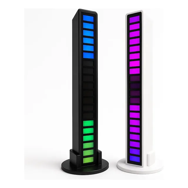 Luminária Sound Reactive De Mesa Barra Rgb Gamer Moderna