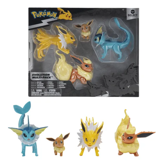 Figura Pokemon Select Pack Evolutivo Eevee