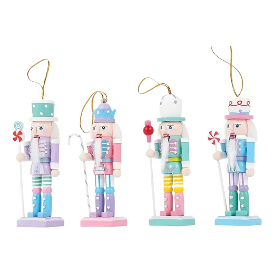 Cascanueces De Navidad Soldados En Madera Madera