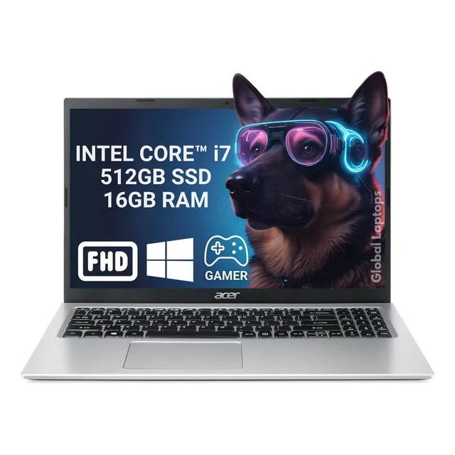 Acer Aspire Intel Core I7 16gb Ram 512gb SSD Pantalla 15.6 Full HD 1920 x 1080 Intel Iris Xe Graphics Incluye Windows Laptop