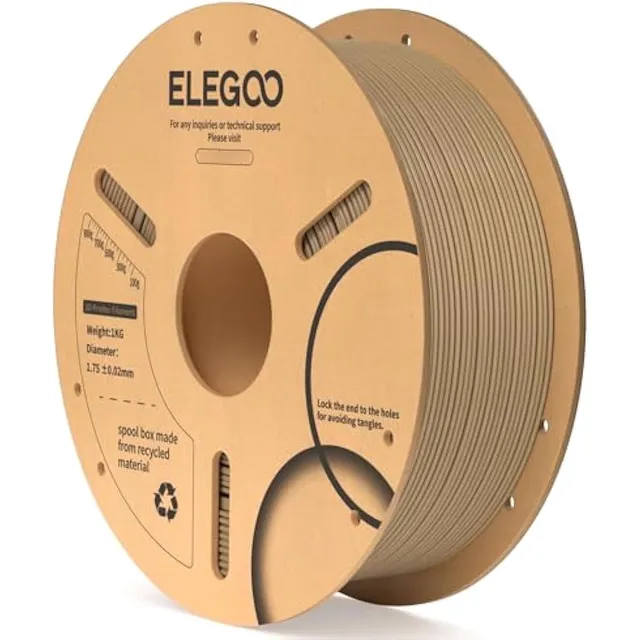 Elegoo Filamento Pla De Madera De 0.069 Pulgadas,