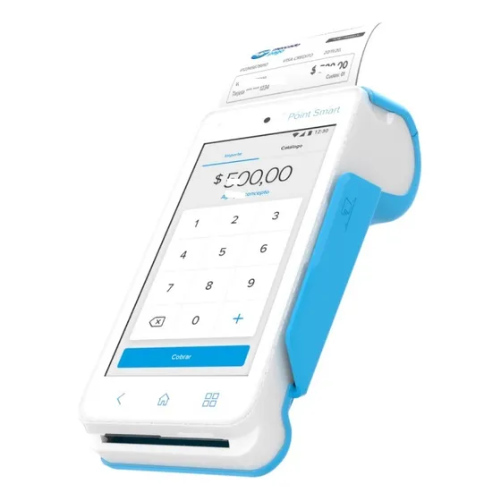 Lector Point Smart MercadoPago de Tarjetas Cobros Tactil 4g Color Blanco