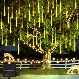 Luces Solares Decorativas, Luces Led De Lluvia Con Forma De Luces Solares Decorativas, Luces Led De Lluvia Con Forma De
