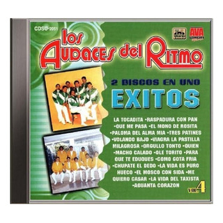 Los Audaces Del Ritmo - 2 Discos En Uno Éxitos Vol. 4 Cd Los Audaces Del Ritmo - 2 Discos En Uno Éxitos Vol. 4 Cd