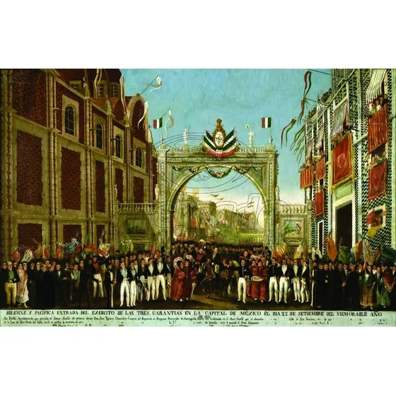 Lienzo Tela Canvas Entrada Ejército Trigarante 60x92
