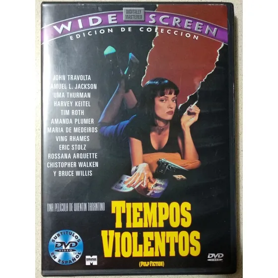 Pulp Fiction Tiempos Violentos Quentin Tarantino Dvd México 