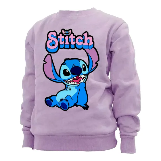 Buzo Algodón Felpa Stitch En Cuatros Diseños Y Varios Colore