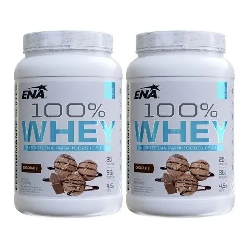 100% Whey Protein Ena X 2lb Proteina Concentrada 2x1