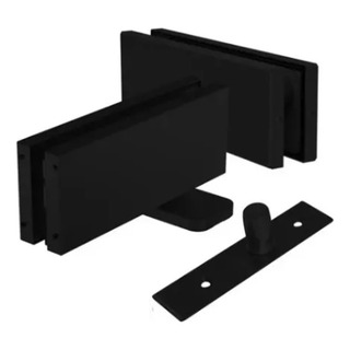 Bisagra Hidráulica Sin Pozo Puerta De Cristal 100kg Negro Bisagra Hidráulica Sin Pozo Puerta De Cristal 100kg Negro