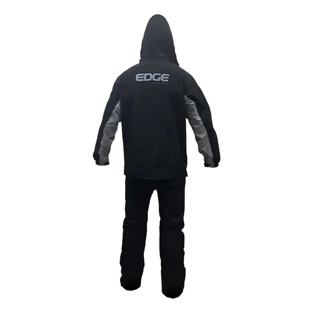 Impermeable Abrigo Sobretodo De Lluvia Con Gorro Edge Moto