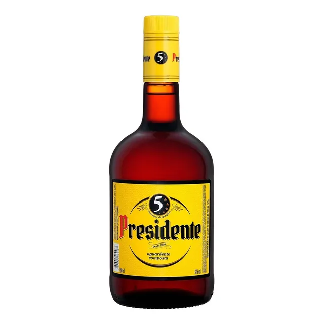 Conhaque Composto Gengibre Presidente Garrafa 900ml